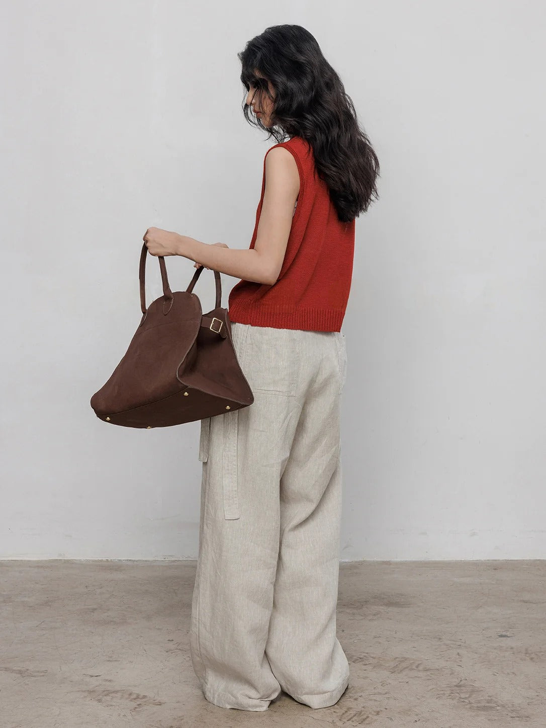 Round Neck Sleeveless Tops_BDHL7233