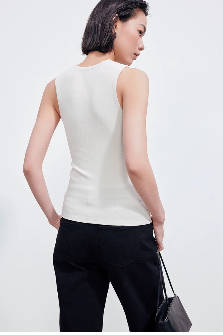 Sleeveless Zip Tank Top_BDHL8389