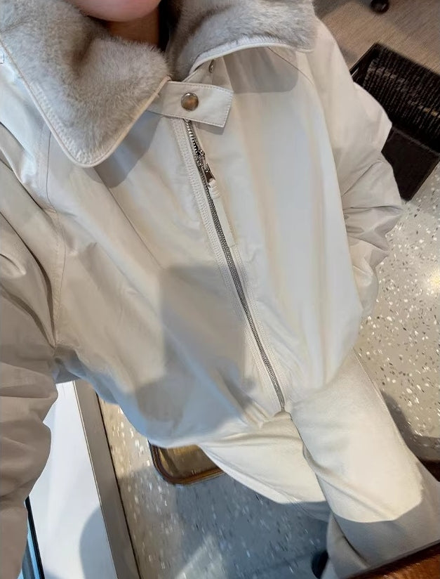 Reversible Faux Fur Parka Jacket_BDHL8180