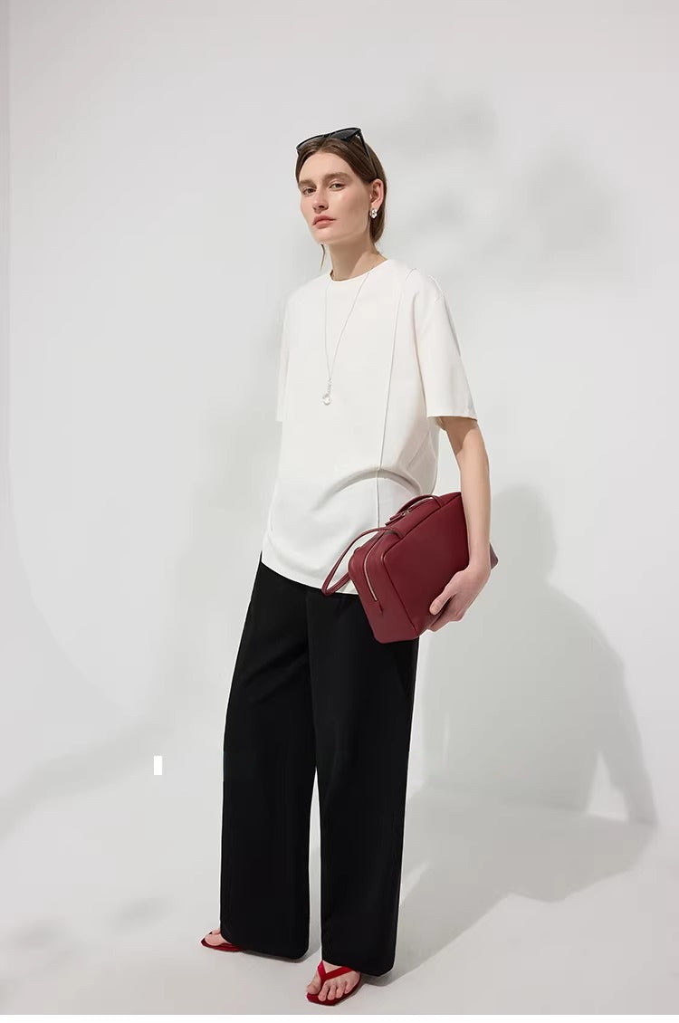 Custom Waistband Relaxed Straight-Leg Pants_BDHL8231