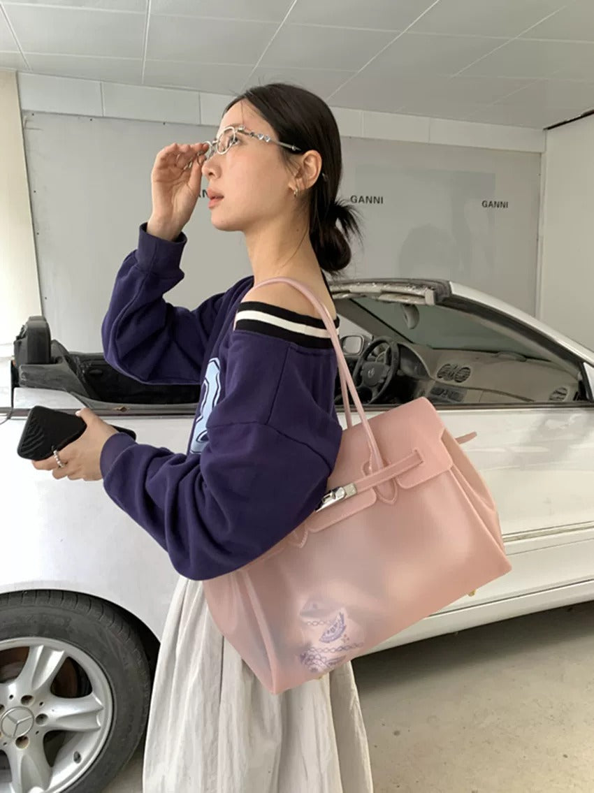 Jelly Turn-Lock Tote Bag_BDHL8250