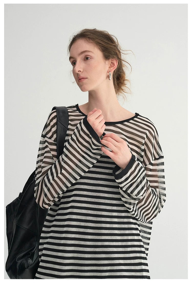 Striped Long-Sleeve Tee_BDHL8387