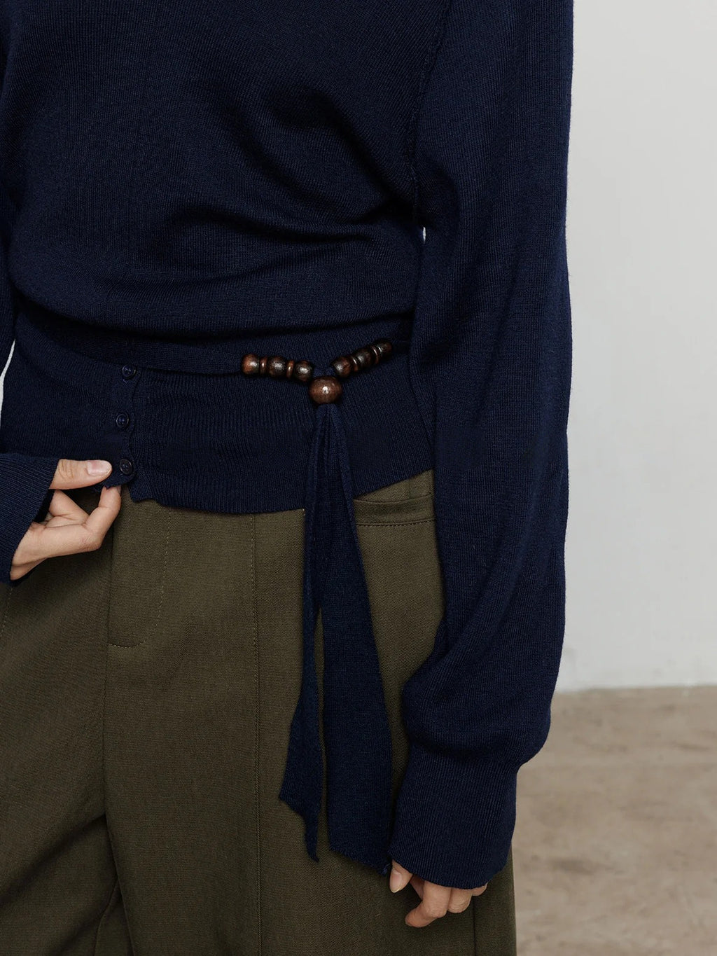 Peach Heart Neck Knit Tops_BDHL8169