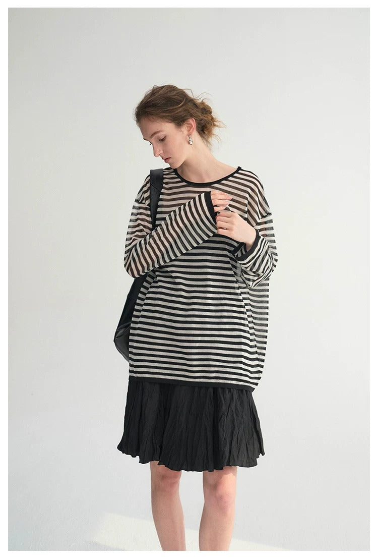 Striped Long-Sleeve Tee_BDHL8387