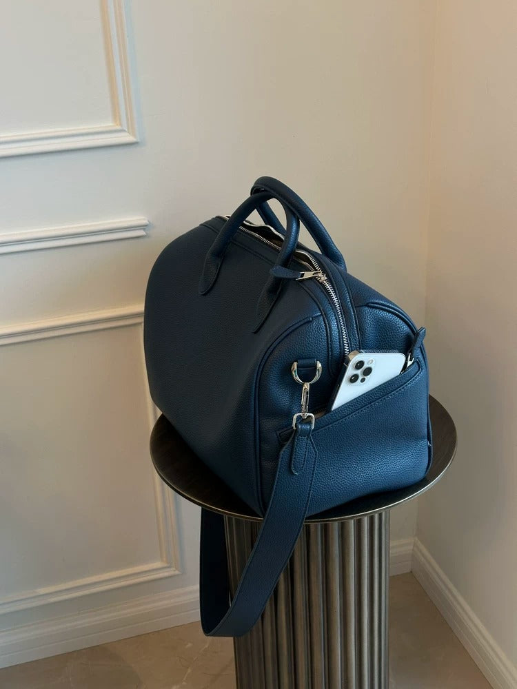 【Restock】Blue Large Capacity Boston Bag_BDHL8053