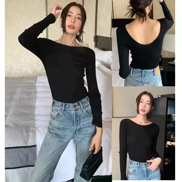 在庫限り早い者勝ち【即納】Oversized Open-Front Collarless Top_LCHK/HL9564