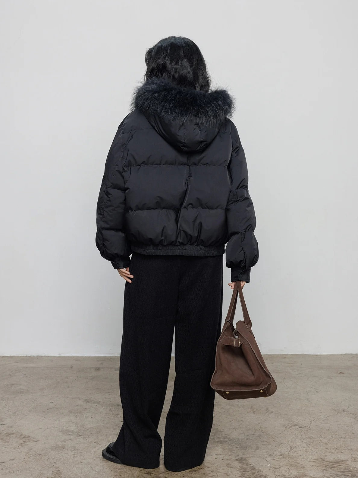 仿毛皮短版羽絨外套_BDHL8080