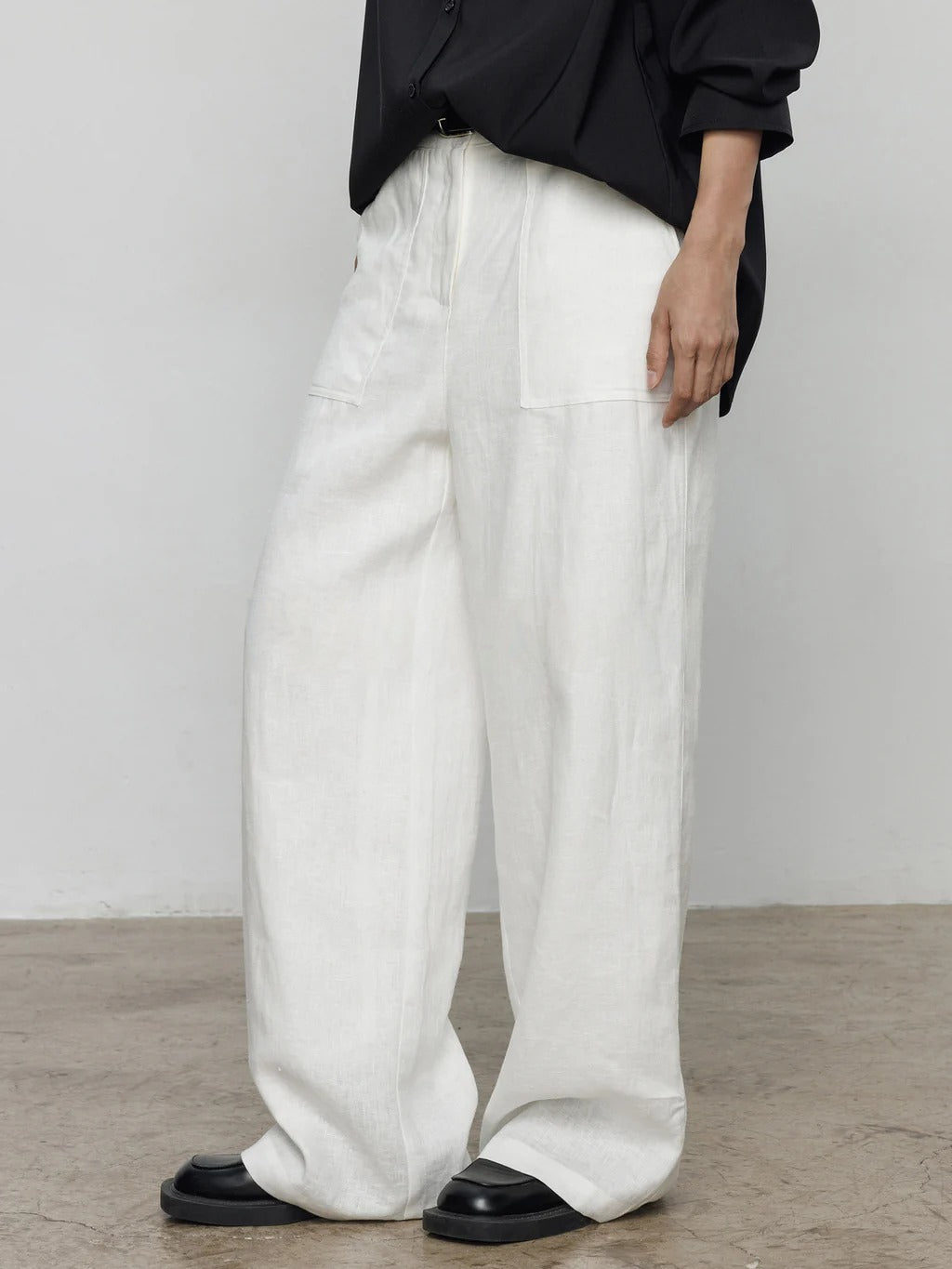 Summer Sleeveless Linen 2-Piece Vest & Pants_BDHL8201