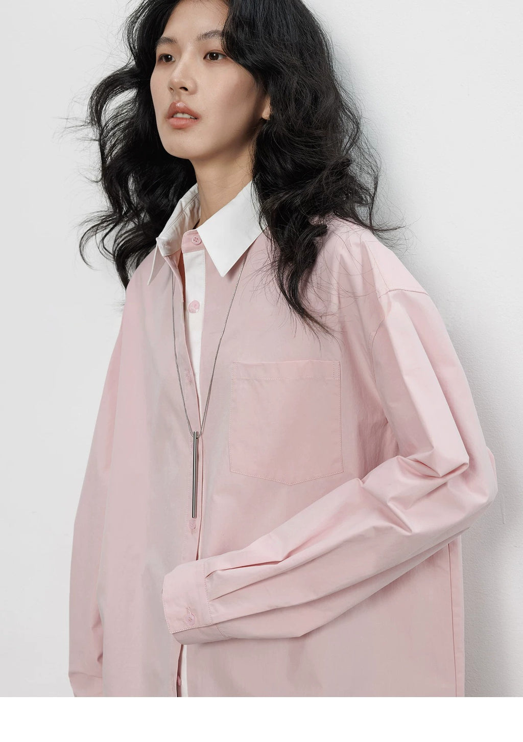 Oversized Cotton Poplin Shirt_BDHL8358