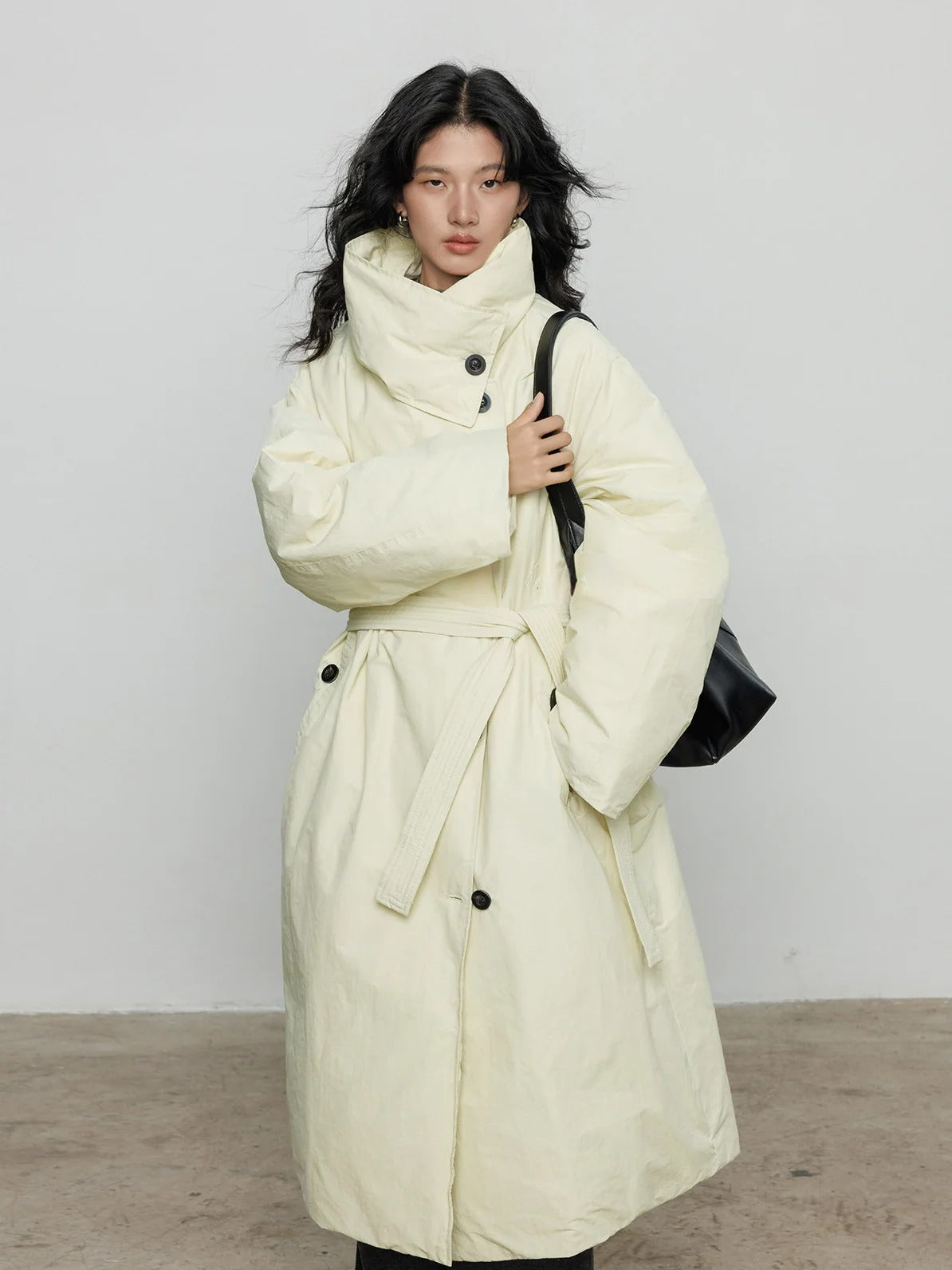 圍巾領羽絨外套_BDHL8085