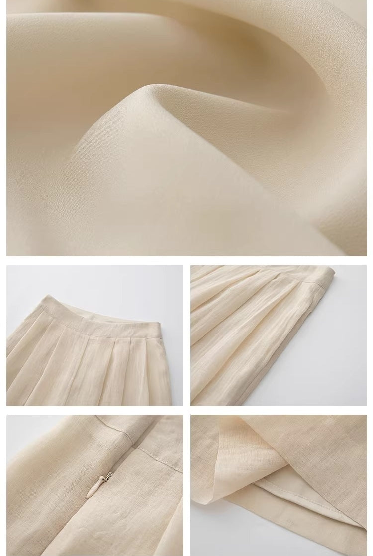 Light and Shadow Double Layer Tulle Wide-leg Trousers_BDHL8232