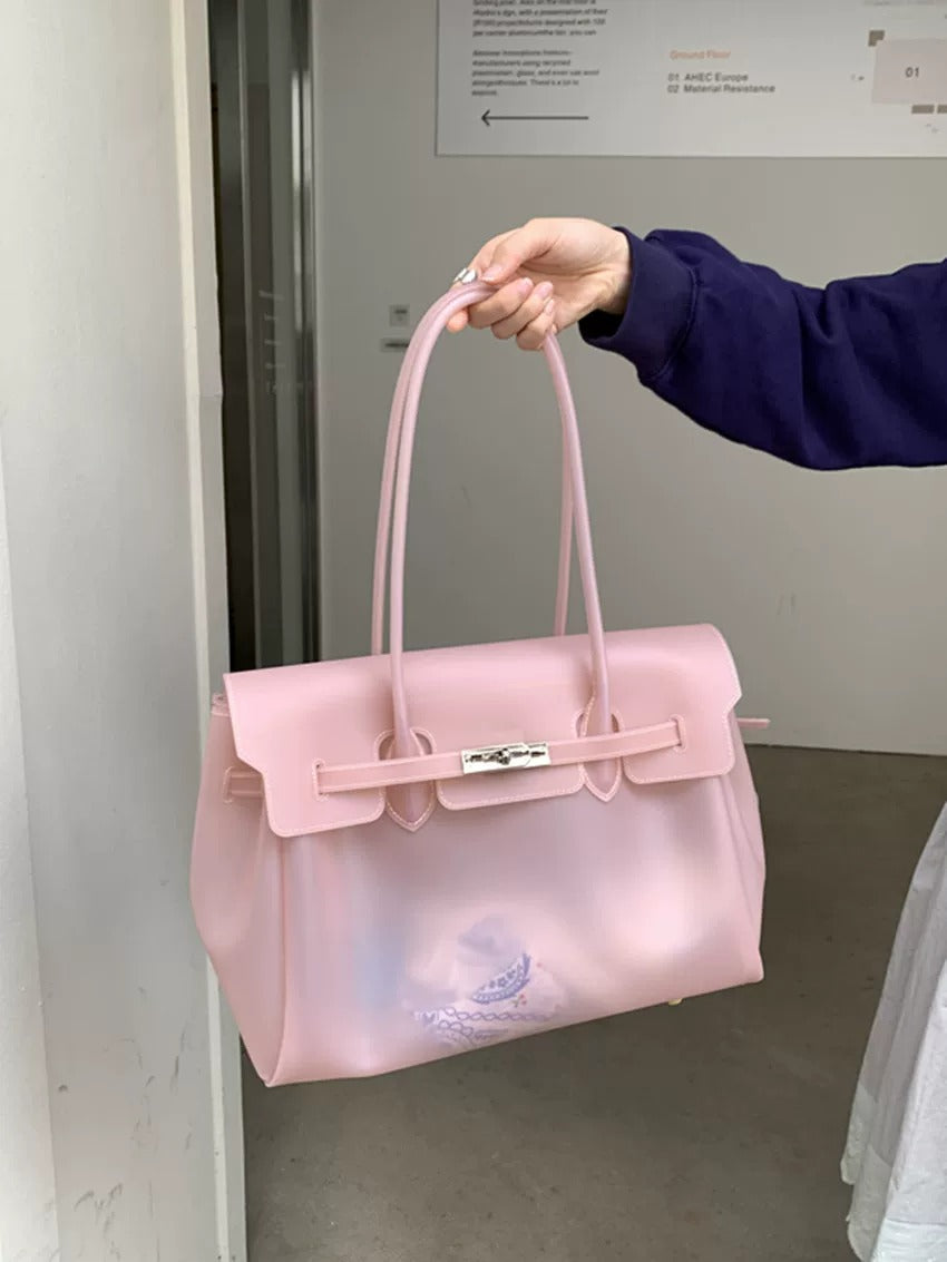 Jelly Turn-Lock Tote Bag_BDHL8250