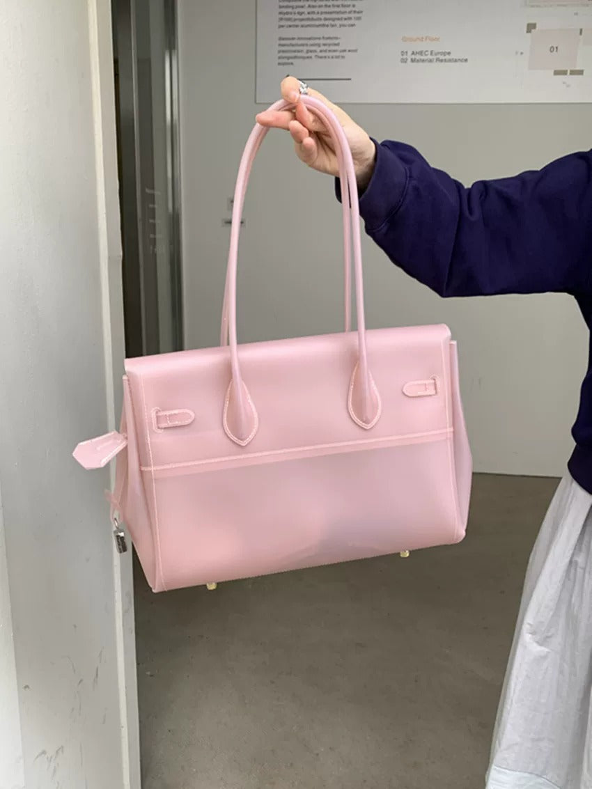 Jelly Turn-Lock Tote Bag_BDHL8250