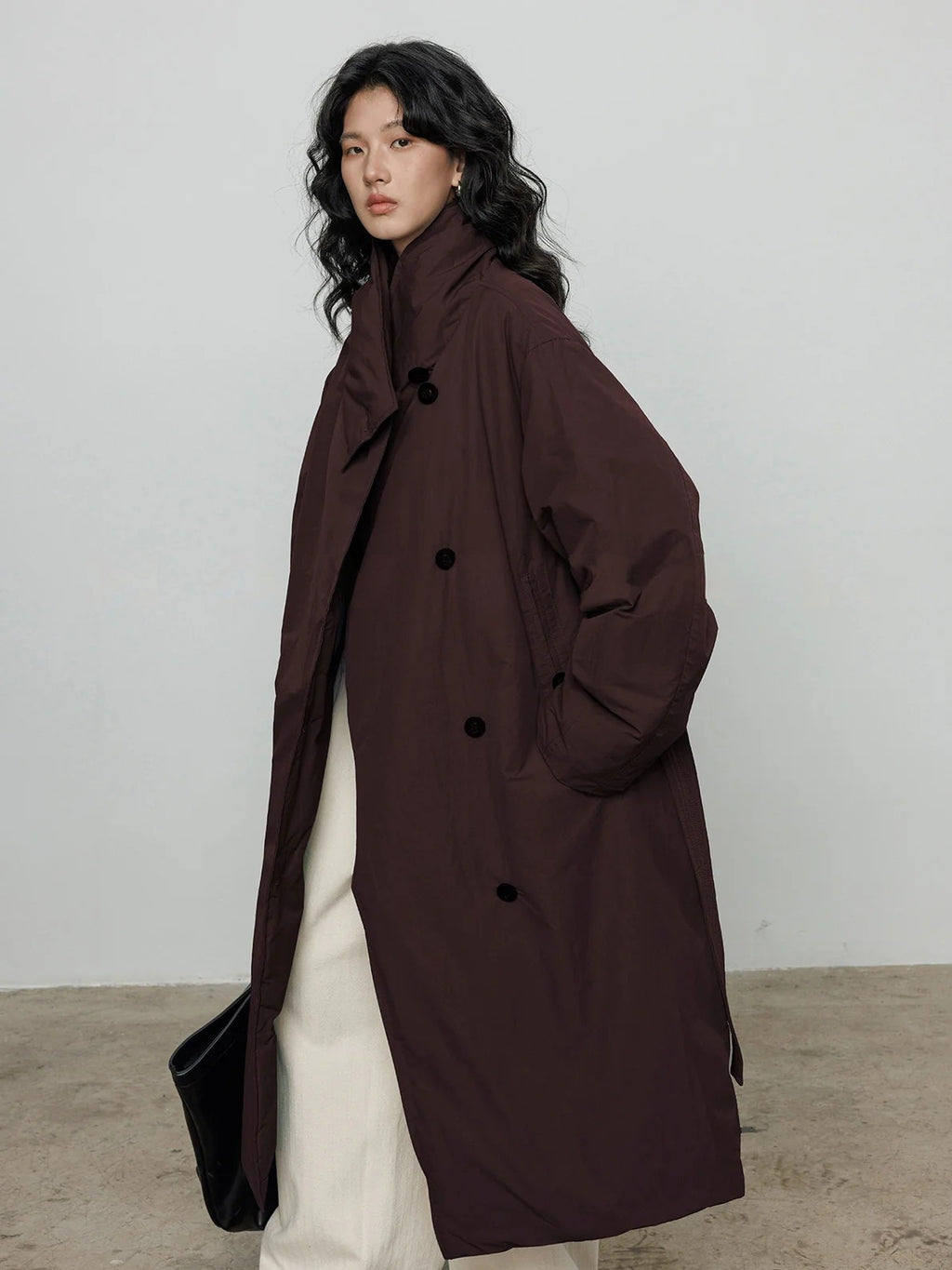 圍巾領羽絨外套_BDHL8085