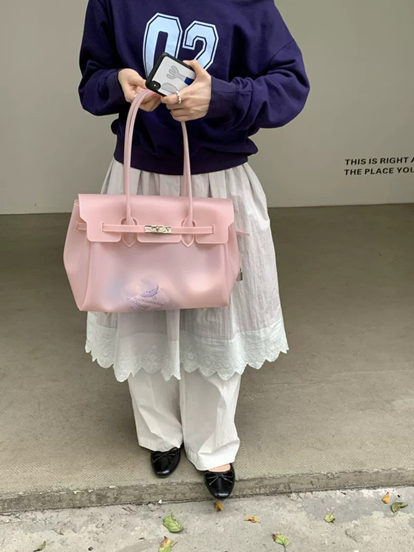 Jelly Turn-Lock Tote Bag_BDHL8250