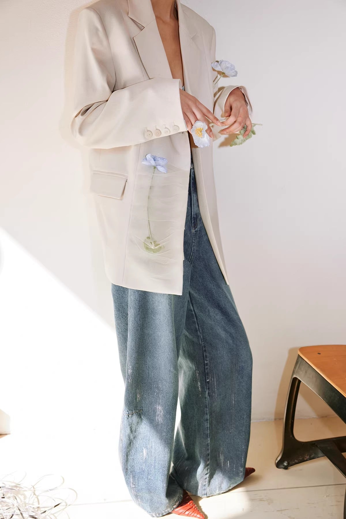 Vintage Hand-Brushed Wide-Leg Jeans_BDHL8241