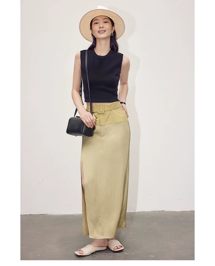 在庫限り早い者勝ち【即納】Essential Ribbed Sleeveless Knit_LCHK349