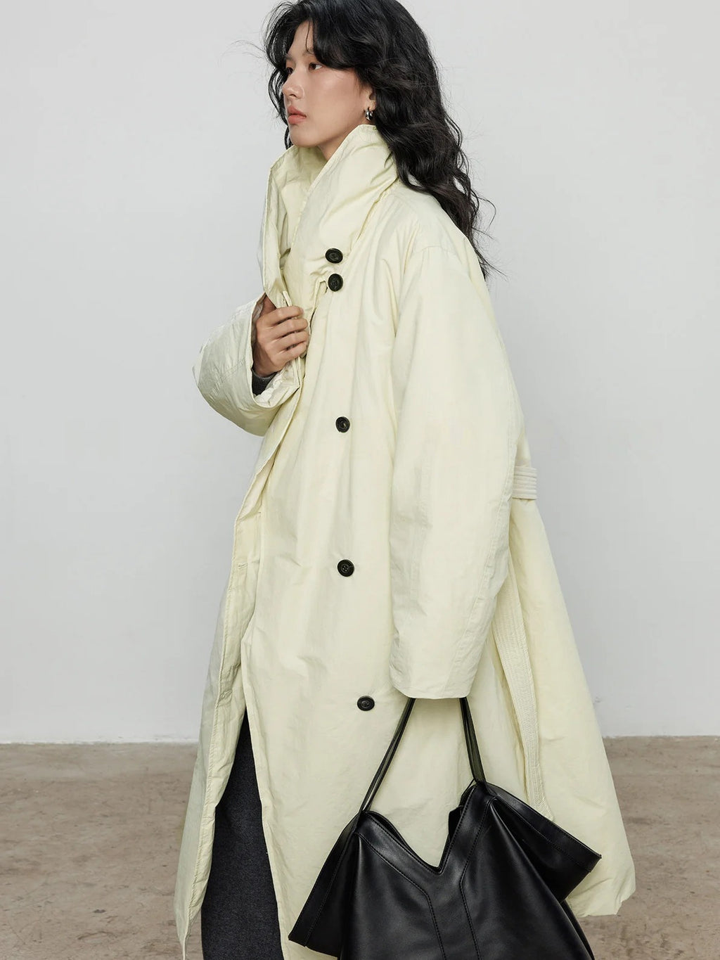 圍巾領羽絨外套_BDHL8085