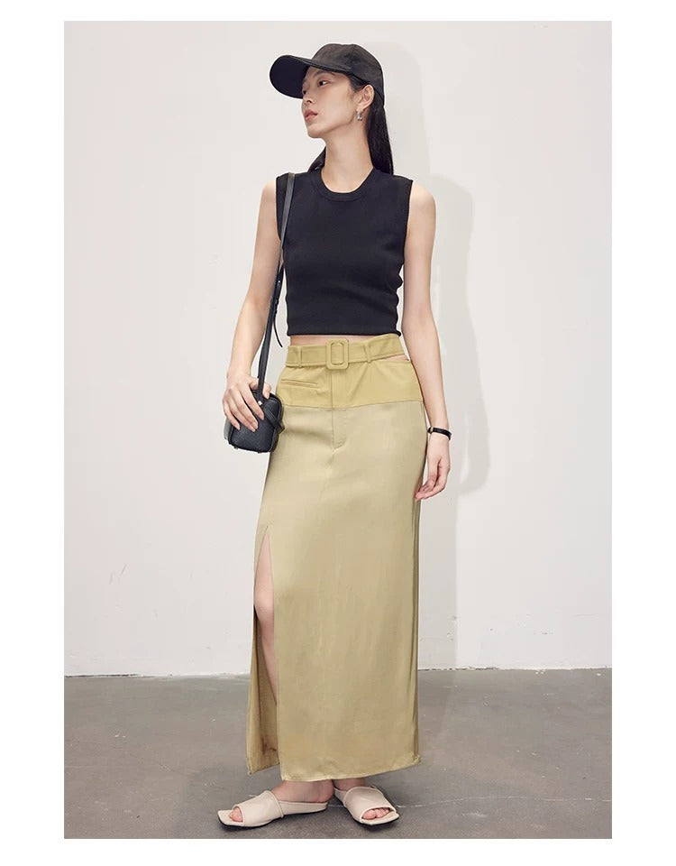在庫限り早い者勝ち【即納】Essential Ribbed Sleeveless Knit_LCHK349