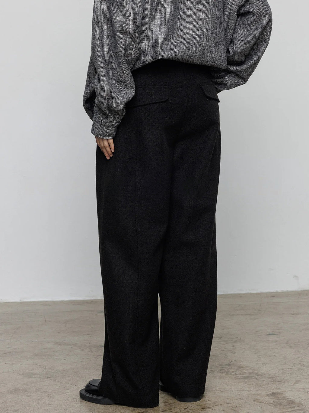 高腰磨毛褲_BDHL8078