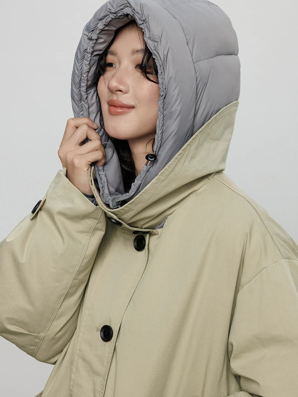 Hooded Reversible Long Down Jacket_BDHL8102