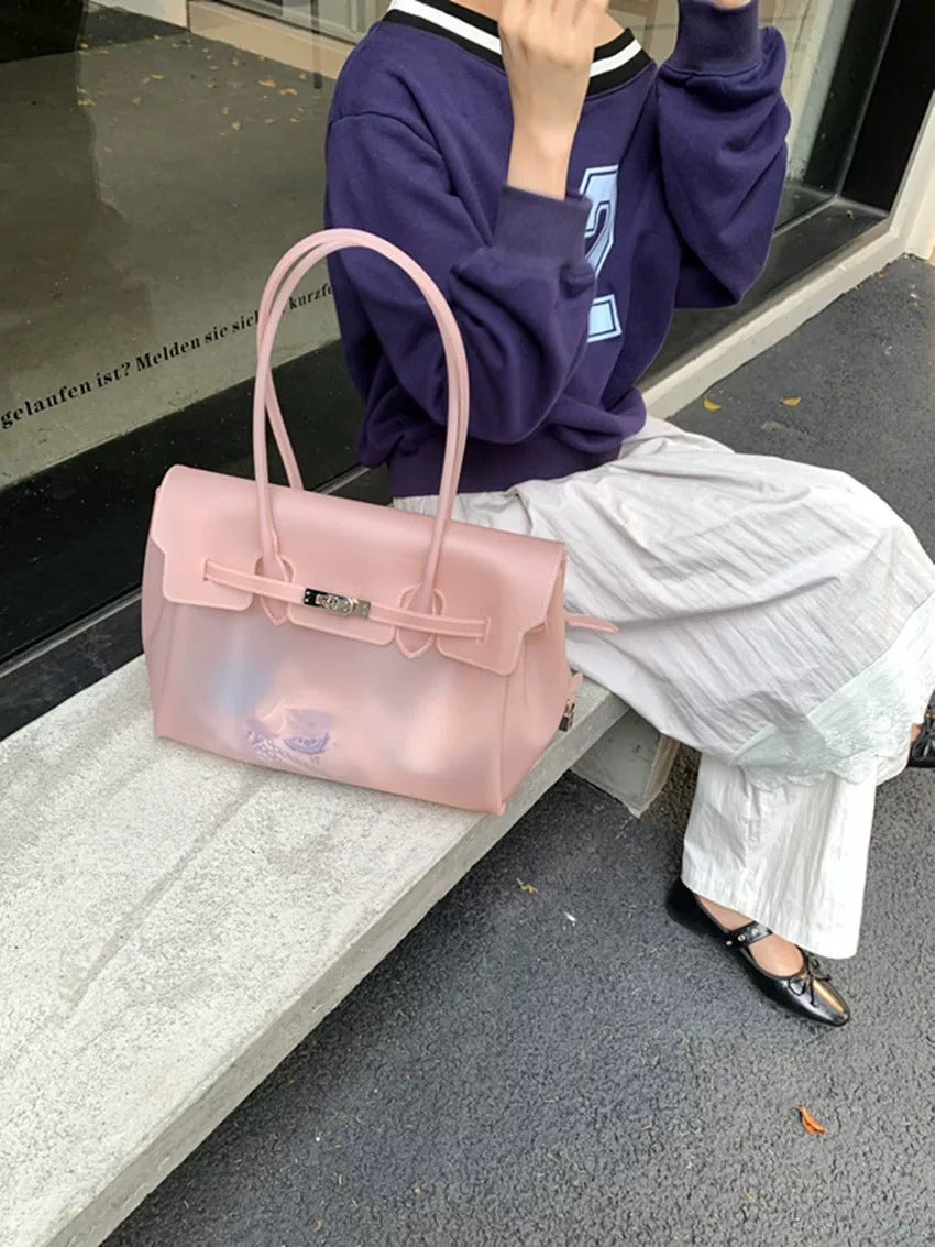 Jelly Turn-Lock Tote Bag_BDHL8250