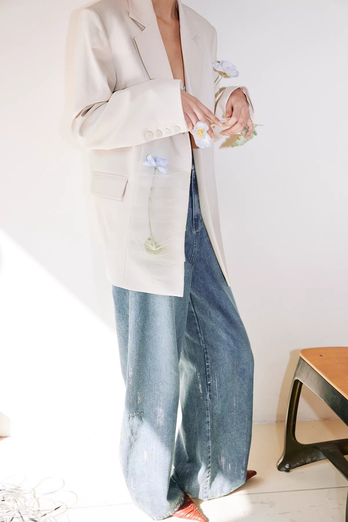 網眼亞麻西裝外套_BDHL8235