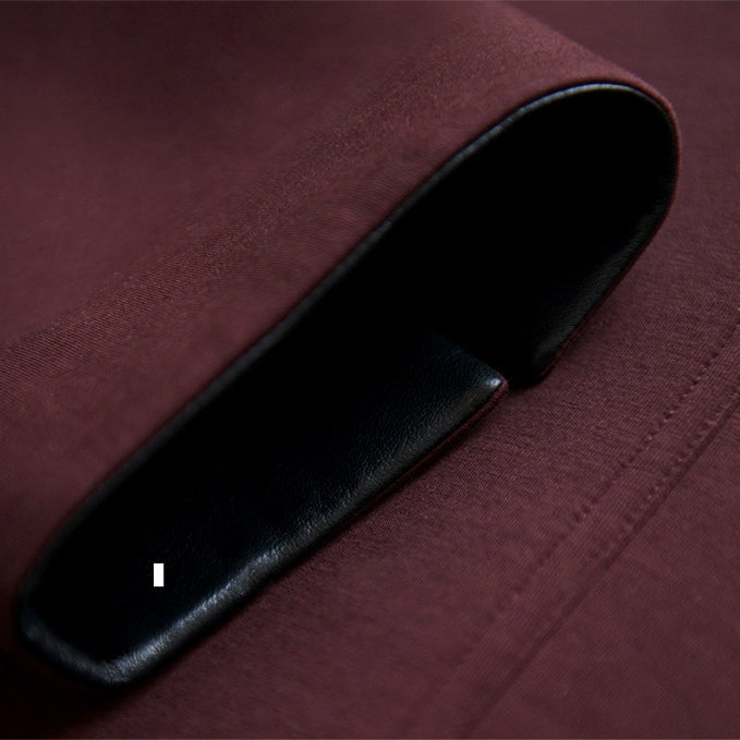 Colour-Block Collar Jacket_BDHL8143