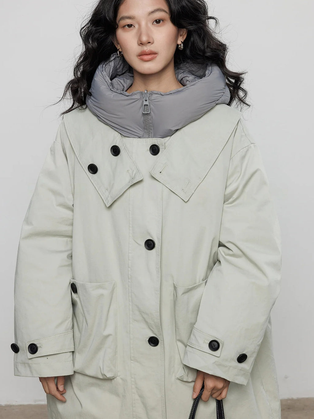 Hooded Reversible Long Down Jacket_BDHL8102