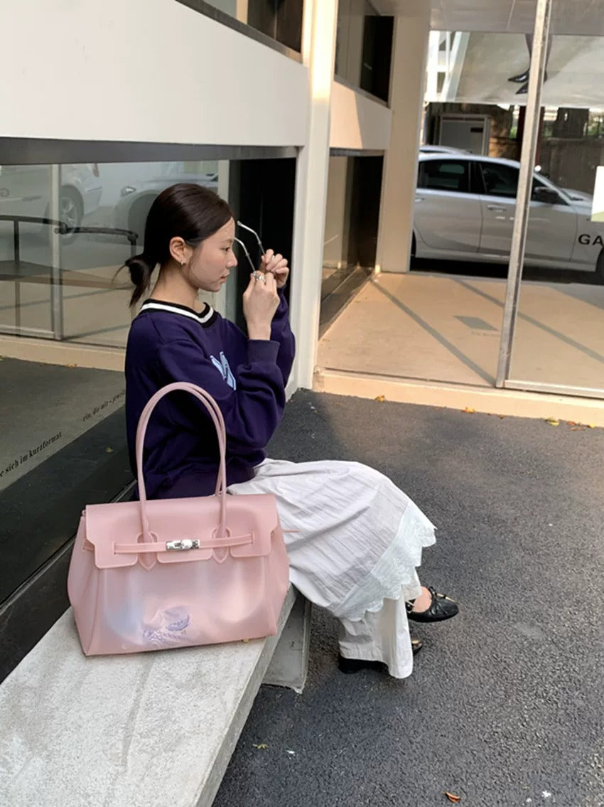 Jelly Turn-Lock Tote Bag_BDHL8250