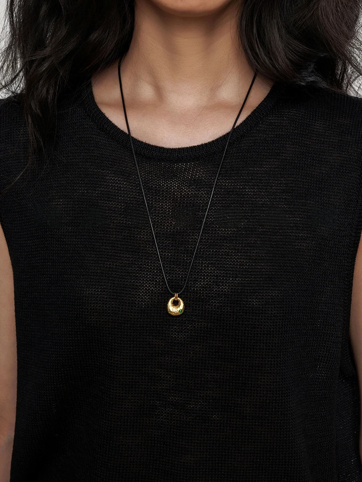 Round Neck Sleeveless Tops_BDHL7233
