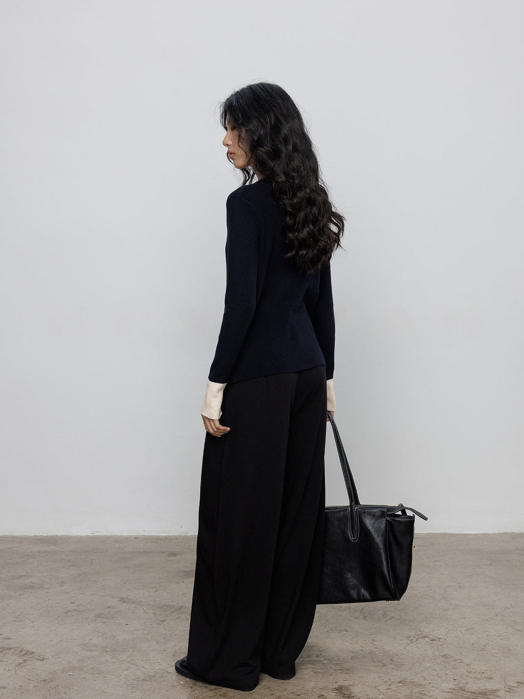 V-Neck Two-Piece Style Cardigan_BDHL7785