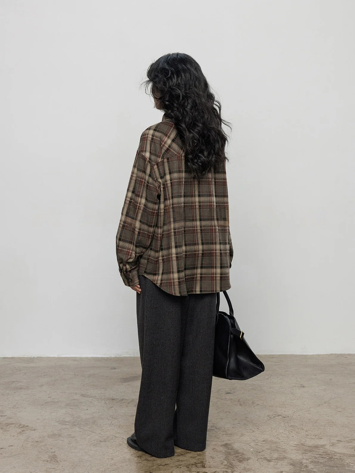 復古格紋襯衫_BDHL8090