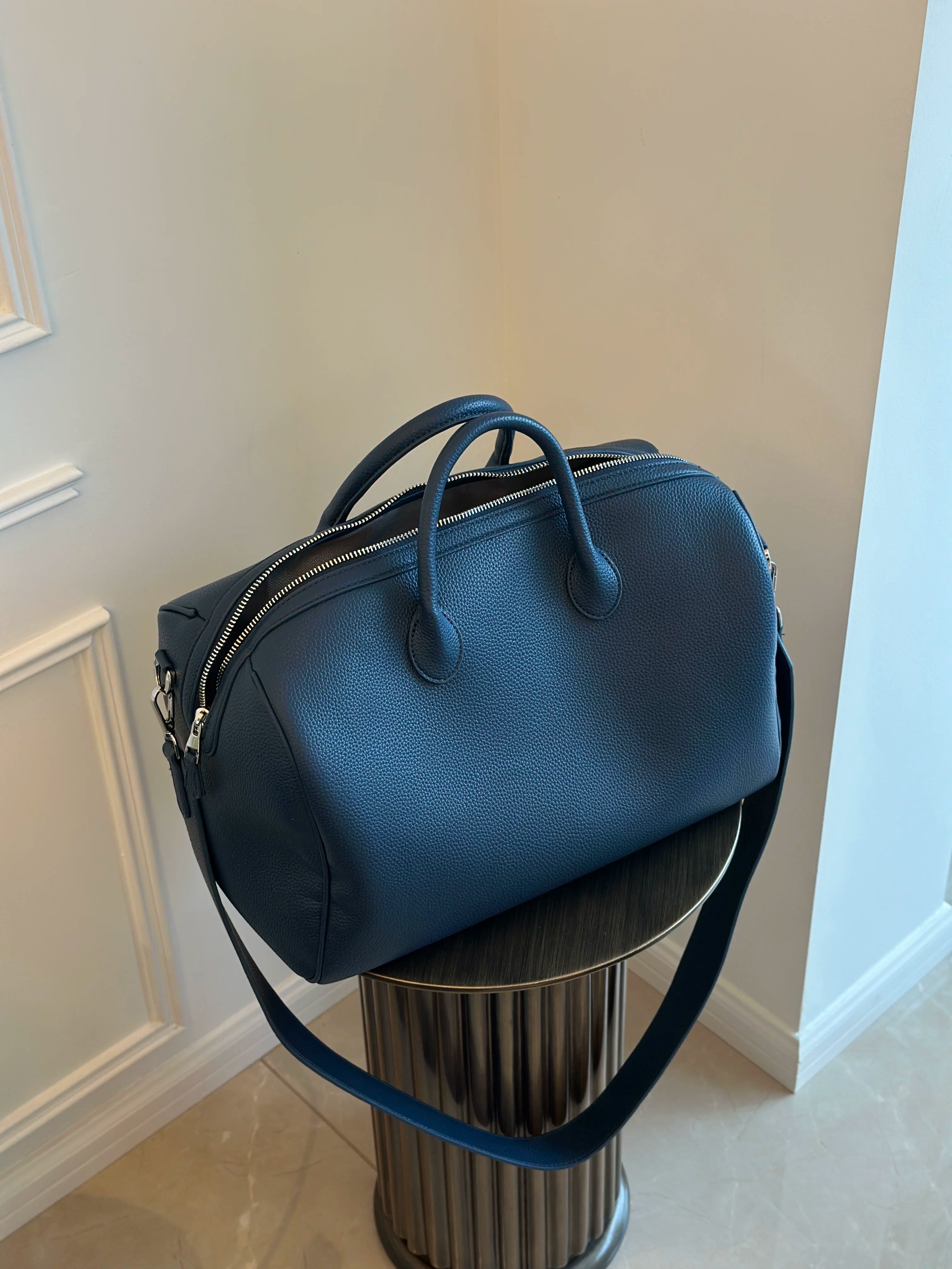 【Restock】Blue Large Capacity Boston Bag_BDHL8053