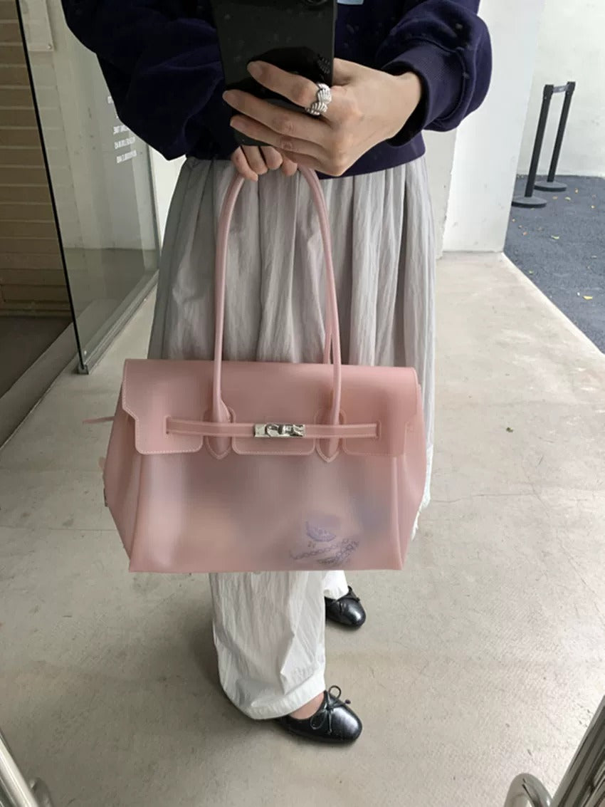 Jelly Turn-Lock Tote Bag_BDHL8250