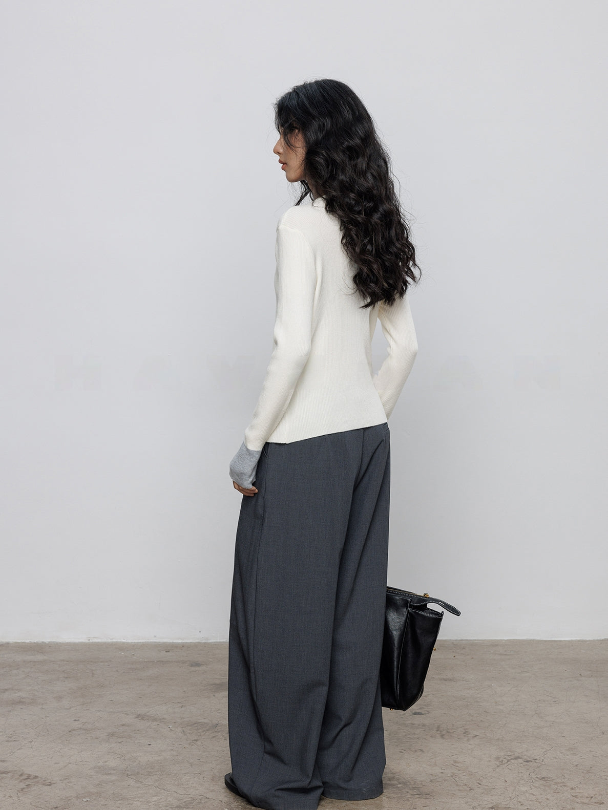 V-Neck Two-Piece Style Cardigan_BDHL7785