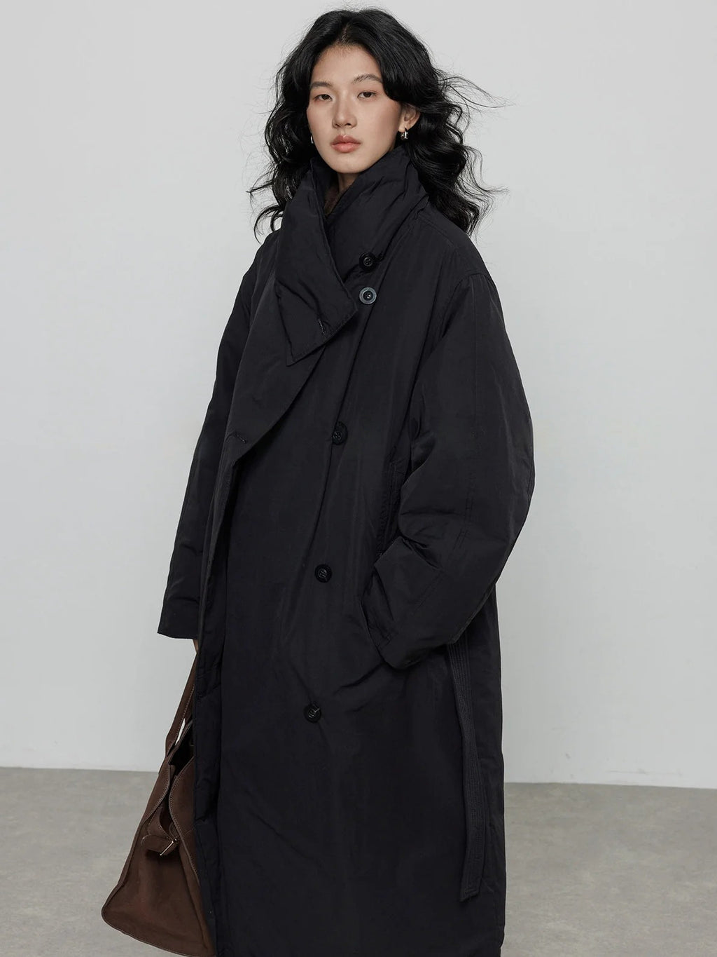 圍巾領羽絨外套_BDHL8085