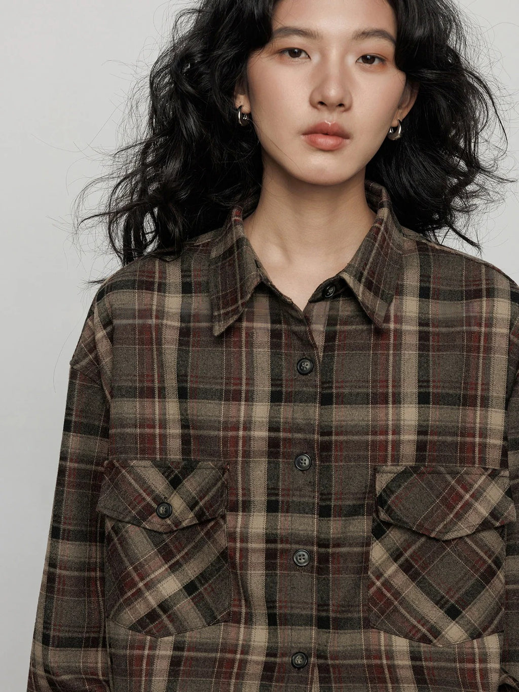 復古格紋襯衫_BDHL8090