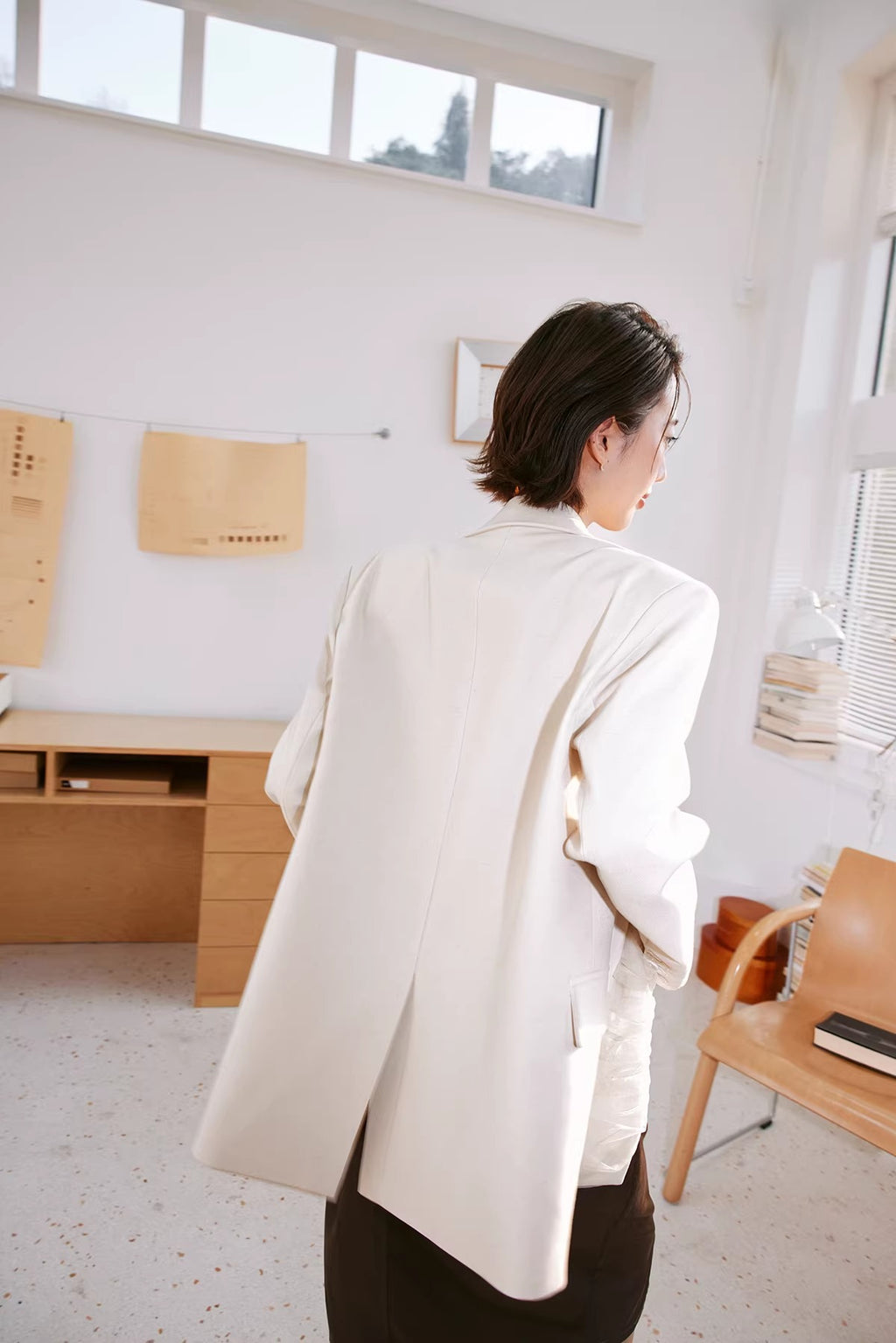 網眼亞麻西裝外套_BDHL8235