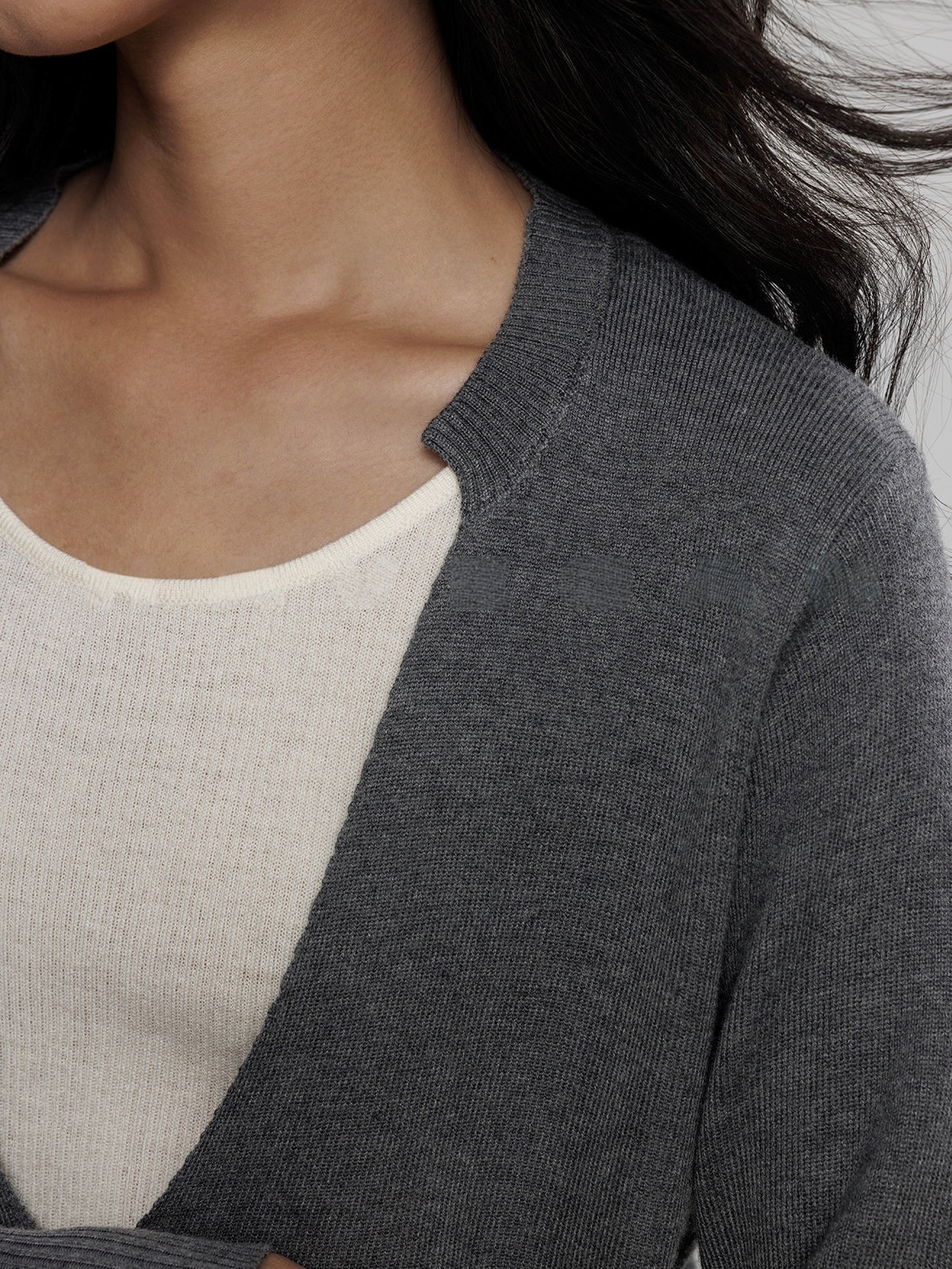 V-Neck Two-Piece Style Tops_BDHL7700