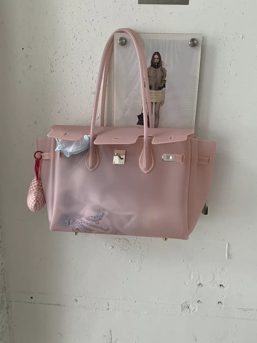 Jelly Turn-Lock Tote Bag_BDHL8250