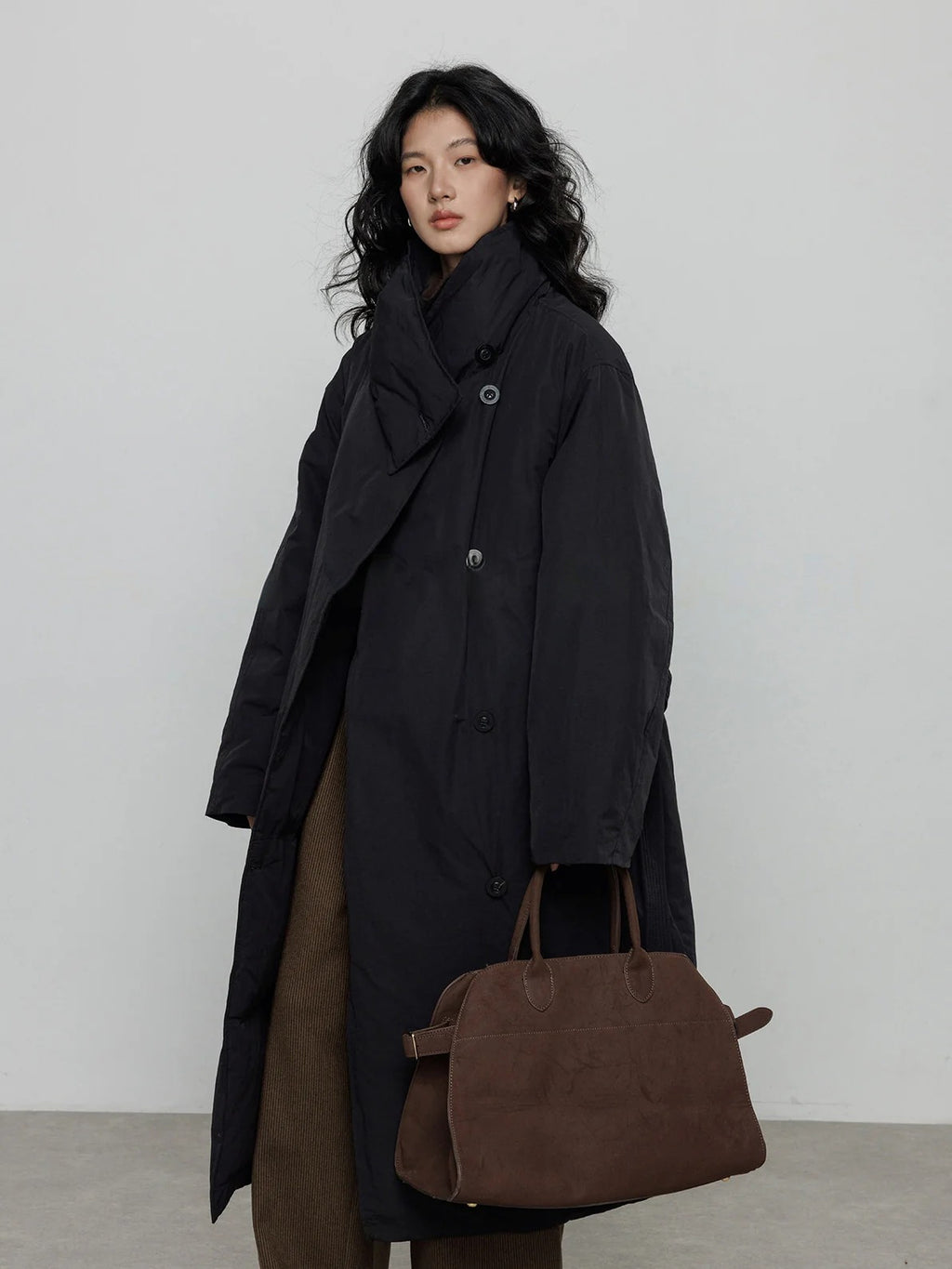 圍巾領羽絨外套_BDHL8085