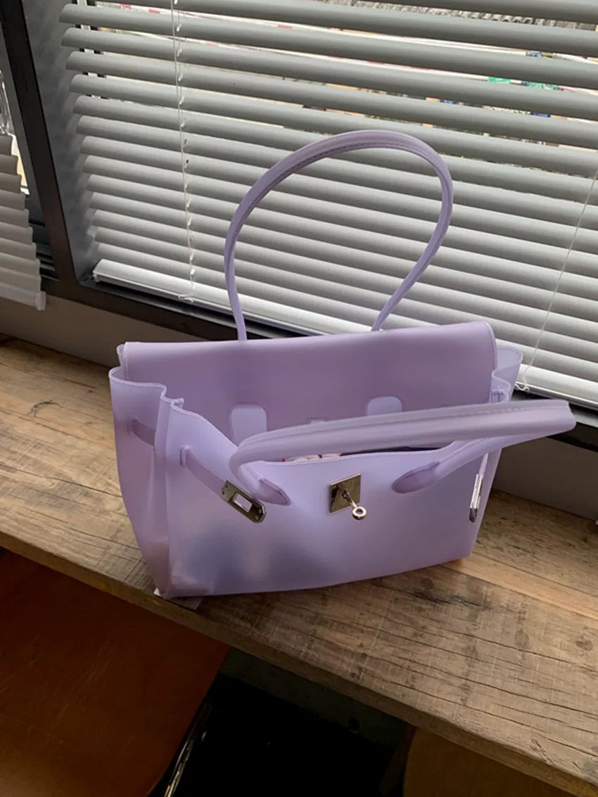 Jelly Turn-Lock Tote Bag_BDHL8250