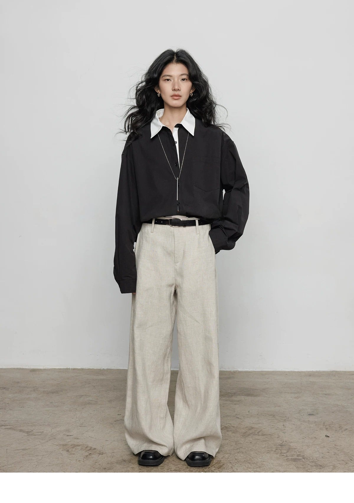 Oversized Cotton Poplin Shirt_BDHL8358