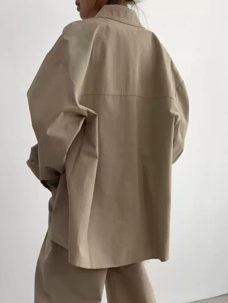 在庫限り早い者勝ち【即納】Oversized Basic Shirt_LCHK183