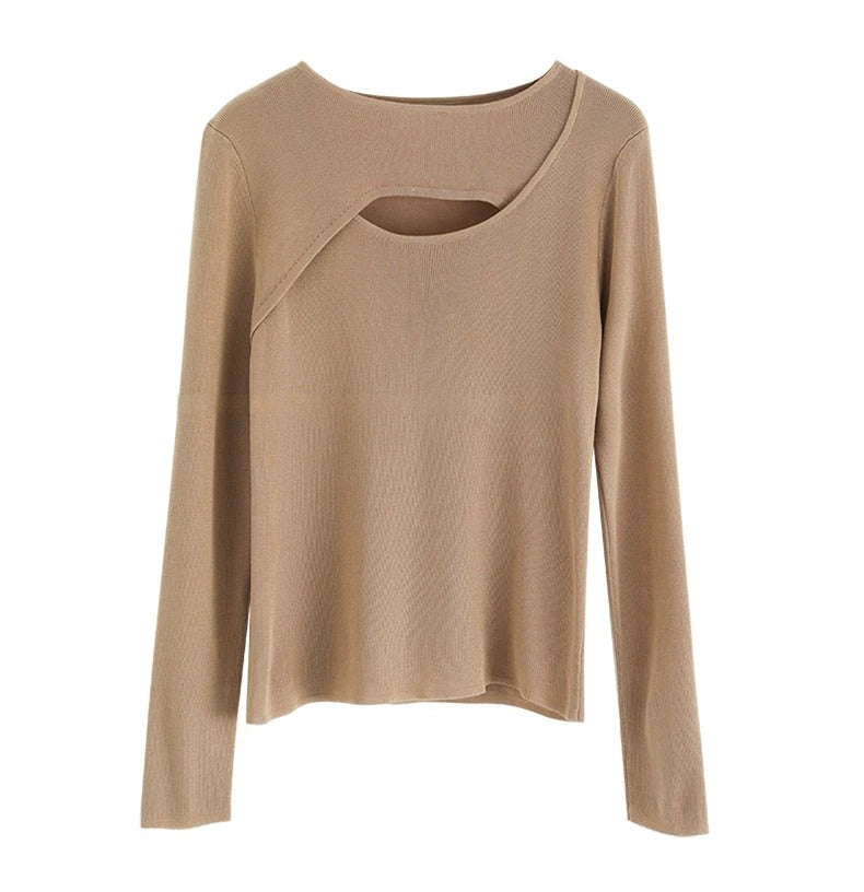 大人気商品特価【即納】Front Cutout Layered Knit Top_LCHK171LCHK173