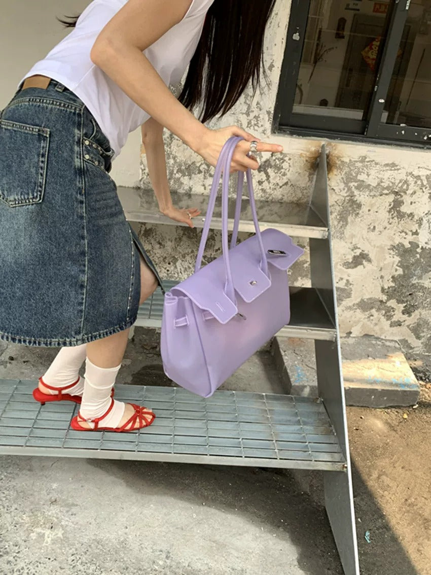Jelly Turn-Lock Tote Bag_BDHL8250