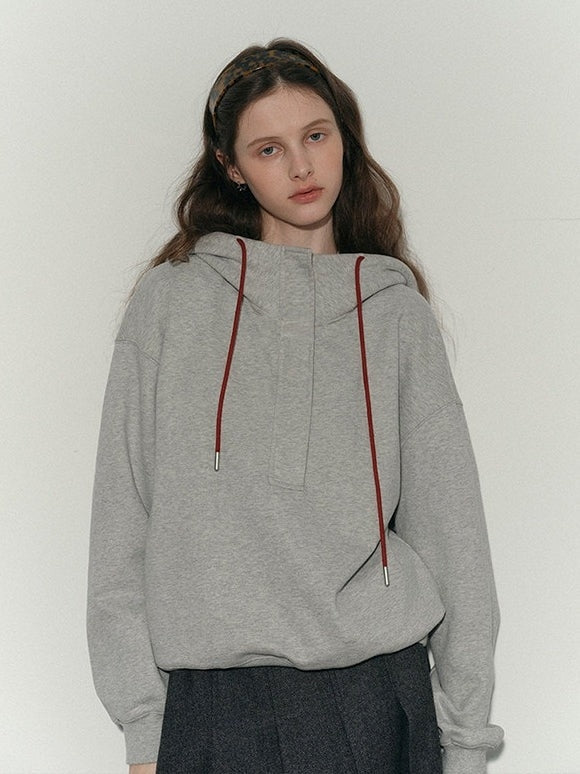 Half-Zip Hooded Sweatshirt_BDHL8158