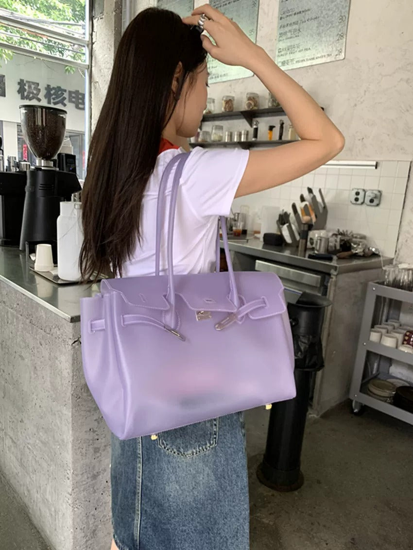 Jelly Turn-Lock Tote Bag_BDHL8250