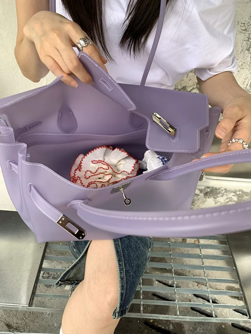 Jelly Turn-Lock Tote Bag_BDHL8250